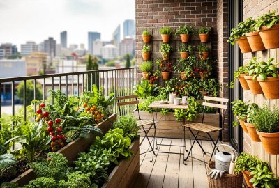 Urban Balcony Garden Kits & Small Space Transformation